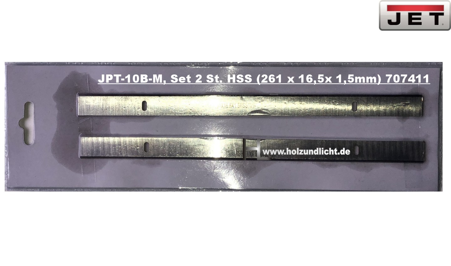 JET Ersatzhobelmesser für JPT-10B-M, Set 2 St. HSS 707411_*2879